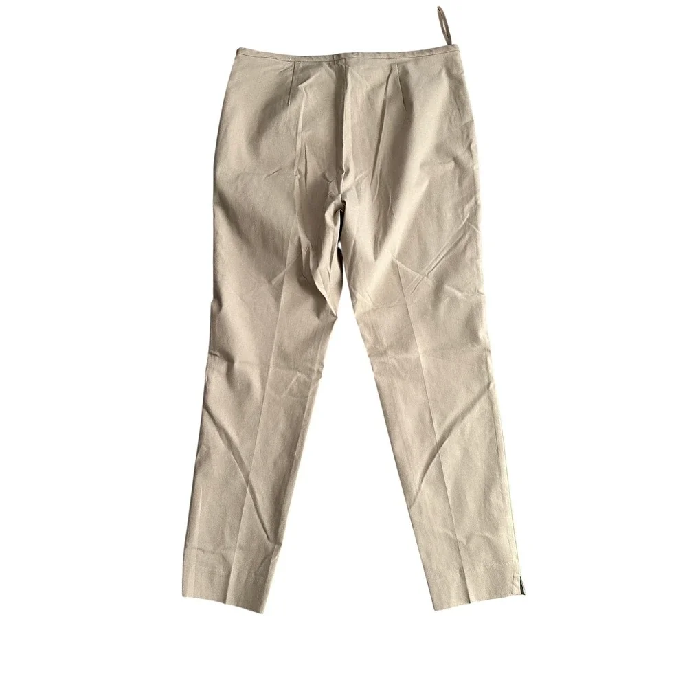 J.McLaughlin Beige Pants Size 12 Straight Leg Casual‎ Career Trousers